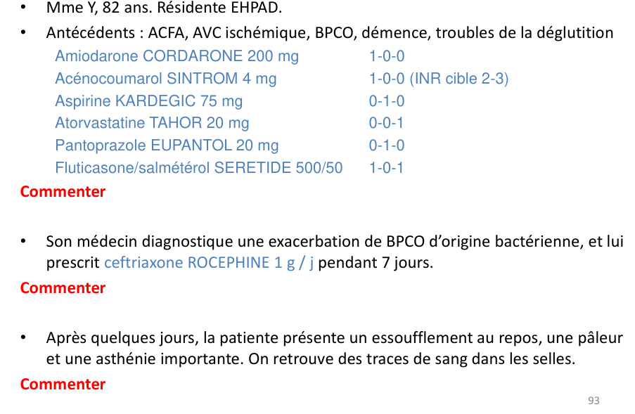 L’évolution du cas dans le support (p. 93).